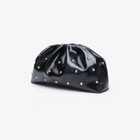 Nail Chain Pleated Hand-held Women's Bag, Grab Bag Clip Bag, Fashionable, Simple, Versatile, Single Shoulder Mushroom Bag juoda