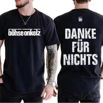 Böhse Onkelz Ačiū už nieką Vintažiniai grafiniai marškinėliai Vyrams Moterims Spausdinti marškinėliai Vasaros Laisvalaikio Mados Drabužiai Viršutiniai drabužiai Aukštos kokybės Streetwear 4XL