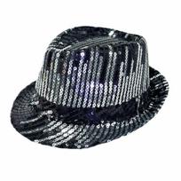 Festives Sequins Rainbow Color Hat Night Club Dance Performances Accessory for Themed Parties and Photo Shoot sidabras