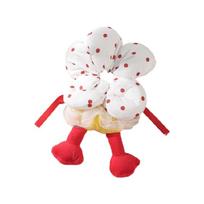 Gentle Fabric Hair Ties For Daily Use Cartoon Floral Design Elastic Scrunchies   Hair Accessories