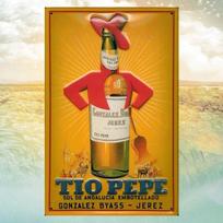 Tio Pepe Jerez Blechschild Schild D Gept Gewbt Tin Sign 20x30cm（7.8x11.8inch）