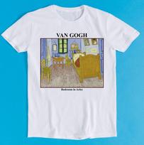 Van Gogh Bedroom in Arles Art Drawing Meme Gift Funny Tee Style Unisex Gamer Anime Cult Movie Music T-Shirt K1112 S