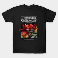 Men DND Dungeons Diners Dragons Funny Retro Print Tshirt RPG Gamer Cotton Casual Short Sleeve Tee M