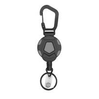 Retractable Keychain with Carabiner, Elastic Reel Key Holder, Outdoor Hiking Accessory, Car Key Clip, Elastic , Easy to Attach to Belt or Bag juoda