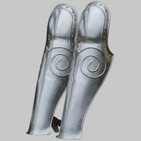 Pair of Gladiator Leg Greaves, Authentic Style Armor for Cosplay, Renaissance Fairs Cosplay Larp Cost Cosplay Gift