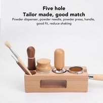 Wood Material Coffee Tamping Station Non-Slip Design Tamper Mat Stand  For Cafes S