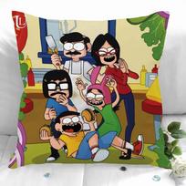 New Bobs Burgers Pillowcase Wedding Decorative Pillow Case Customize Gift For Pillow Cover 35X35Cm,40X40Cm(One Sides) Peach skin 18*18(CM)-1Pcs