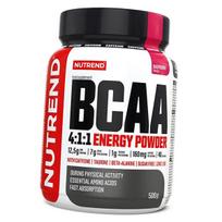 Aminorūgštys energijai, BCAA 4:1:1 Energetinis gėrimas milteliais, Nutrend  (28119014) 500g Raspberry