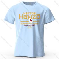 Hattori Hanzo Printed Men's T-Shirt 100% Cotton Oversized Anime Fashion Graphic Tees for Women Tops Streetwear Cultural Apparel S