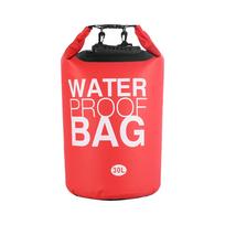 Dry Bag 30L, Roll Top Sack Keeps Gear Dry For Kayaking, Rafting, Boating, Swimming, Camping, Hiking, Beach, Fishing,swimming Pool Bag One Size raudona