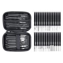 30pcs Terminal Pin Removal Tool Kit Stainless Steel Pin Extractor Tool Portable Automobile Disassembly Tools For Car juoda