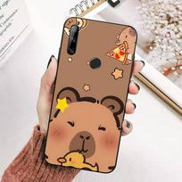 Kapibara Mielas Gyvūnas Telefono Dėklas Skirtas Huawei Honor 10 Lite 9 20 7A 9X 30 50 60 70 Pro Plus Minkštas Silikoninis Dangtelis Huawei Honor 9x Pro