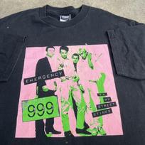 Vintage 999 Band English Punk Rock Promo Tee Shirt Unisex T-Shirt M