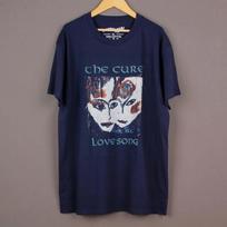 Reprint The Cure Love Song short sleeve Navy T shirt Classic style Unisex T-Shirt XL