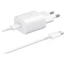 Samsung EP-TA800EWE + EP-DA705BWE Travel Charger 25W + USB-C to USB-C Data Cable white (OOB Bulk) EP-TA800EWE/EP-DA705BWE