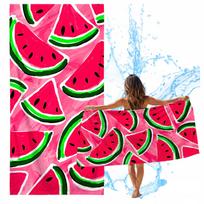 Ręcznik Plażowy Arbuz Wakacyjny Z Mikrofibry Szybkoschnący 150X75 Cm