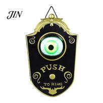 Durable Halloween Doorbell One Eyed Decor, Electric Sound & Light Eyeball Bell for Spooky Decoration Bar Haunted House, Prank Prop Party, Trick juoda