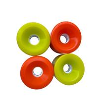 Discount Lime Green Longboard Wheels 70x51mm 80% Rebound 78A Custom High Speed ABEC-9 Bearing Cruiser Skateboard Wheels oranžinė