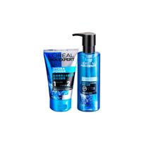 Loreal Paris Mens Water Energy Double Effect Facial Cleanser Set - Mens Water Energy Moisturizing Double Effect Cleansing Cream 100ml  Mens Cool Moist ruda