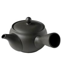 Tokoname Black Clay Teapot 390ml with Ceramic Mesh Strainer - Made in Japan juoda