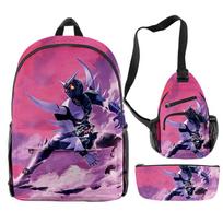 Classic Novelty FUUTO PI-Fuuto Tantei Anime 3D Print 3pcs/Set pupil School Bags Travel Laptop Backpack Chest Bag Pencil Case auksas