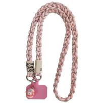 Heavy Duty Paracord Lanyard for Outdoor Camera ID Badges Key Hook Wrist Strap DIY Bag Accessory Necklace Keychain 120cm*1.55mm karšta rožinė spalva