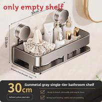 Suction Cup Bathroom Shelf With Removable Water Drainage For Home Organization 30cm