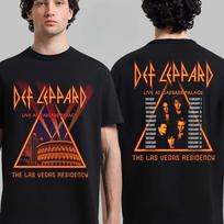 2026 Def Leppard Cotton Band Shirt Unisex Summer Short Sleeve Fashion Brand Tee Luxury Casual Vintage Tshirt S