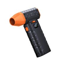 130000RPM Cordless Fan Powerful Motor Air Blower Cooling Fan Handheld Dust Blower Speed Adjustment For Industrial Use  blackorange juoda
