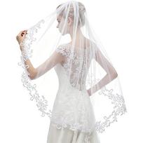 Elegant Single Layer Bridal Veil with Flower Appliques Seethrough Sheer Fingertip Veil for Wedding Ceremony Dressingup balta