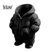 Pencil And Pen Storage 3D Printed Down Coat Holder, Desk Makeup Brush Organizer, Holder Creative Puffer Jacket Cup for Office, Teacher Student M juoda