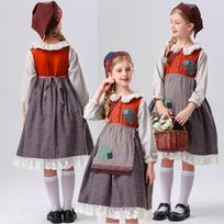 Oktoberfest Costume for Women - German Festival Dress with 120 raudona
