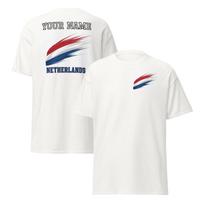 Personalized World Cup Supporter T-Shirt, Double-Sided Flag Design XL