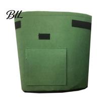 Foldable Soil Container for Plants Flowerpot Fabric Grow Bags with Handles And Side Hook Air Circulation Planter Bag Loop Opening Reinforced Stitching S