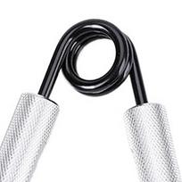 2pcs Spring Steel Adjustable Hand Grip Knurled Handles Forearm Trainer  Gym Training 150LB+200LB