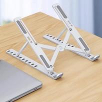Black and white two-color optional, laptop stand, folding lifting portable display cooling bracket, 10-speed adjustable