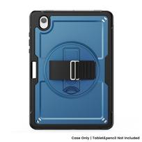 Stand Case For Samsung Tab S11 S10 FE A11 A9 Plus and iPad Pro 10/11/12th Mini Air Tablet Case Sleeve Thick Heavy Duty Shockproof Hand Band Hard Tab A9 A11 8.7inch tamsiai mėlyna spalva