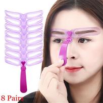 Reusable Makeup Tool Eyebrow Stencils Kit Brow Grooming Card Shaping Template Eyebrow Definition