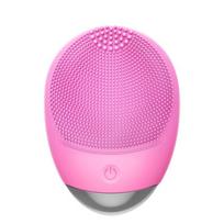 Electric Silicone Facial Brush Ultrasonic Vibration Pore Cleaner Skin Care Face Brush Massager Powered Facial Cleansing Devices
