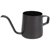 Juodas nerūdijančio plieno užpilamas kavos lašintuvas, virdulys su ilgu „gooseneck“ tipo snapeliu (250 ml)