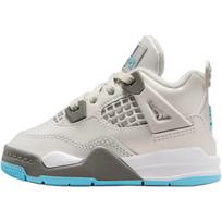 Air Jordan 4 Retro TD Photon Dust Blue Chill Kūdikio Sportbačiai Pilki Flat-Pewter Balti HV4759-014 22 gray