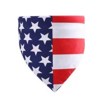 Independence Festival Dog Bandanas Dogs Costume Neck Scarf Collar Holiday Dress Up US Flag Printed Pet Reversible Bandanas