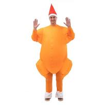 Pripučiamas kostiumas Linksmas pripučiamas Cosplay rinkinys Rudas kalakutas Pripučiamas kostiumas Suaugusiems Helovino pokštas persirengimas one size
