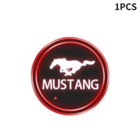 Car Sticker Car Colors Led Cup Holder Light Mats Car Coasters Light Cup Pads For Ford Mustang GT500 GT350 Cobra Shelby Focus mk2