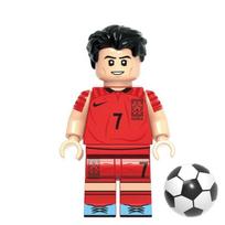 G0104 Pasaulio Futbolo Žvaigždžių Statybiniai Kaladėlių Minifigūrėlių Rinkinys Futbolo Žaidėjai Surinkti Kaladėles Veiksmo Figūrėlės Modelis Žaislai Gimtadienio Dovana
