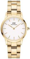 Laikrodis Daniel Wellington Iconic Link 28 Gold Baltas DW00100567