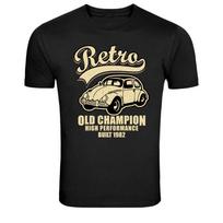 Retro Senas Champion Klasikinis Vabalas Automobilis Vintažiniai Marškinėliai L beige