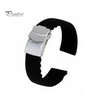 18/20/22/24mm Men Women Replacement Silicone Watch Strap Band for Wrist 22mm gray