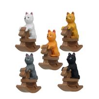 Pvc Garden Style Shiba Inu Horse Scene Decor For Travel And Festive Gift Brown Shiba