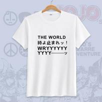 JoJos Bizarre Adventure Womens Summer Street Harajuku Style Modal Short Sleeve Couple Outfit Mens Top Women And Men Comfortable T-Shirt 4XL